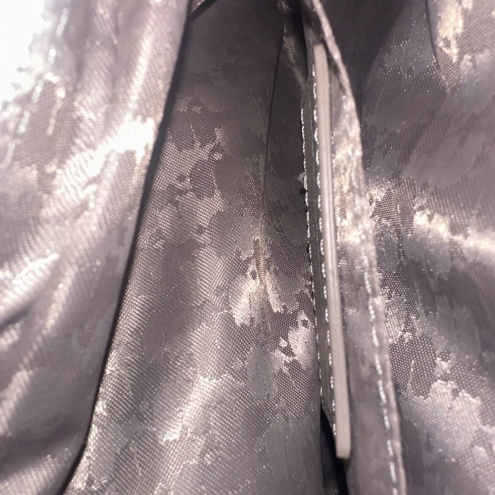 Karl Lagerfeld Paris White Embossed Crossbody Bag - Picture 3 of 5